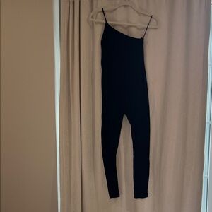 Zara Athletic Black Jumpsuit